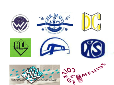 logo's scholen voorlopers Comenius College