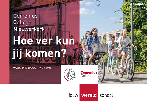 Brochure Hoe ver kun jij komen op het Comenius College Nieuwerkerk.